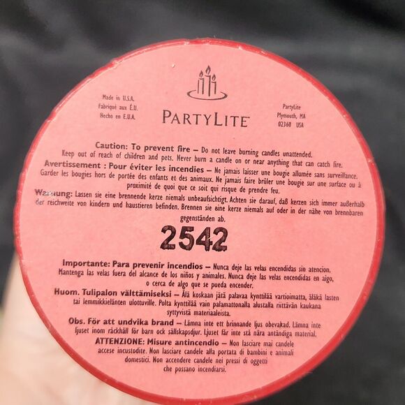 PartyLite Cinnamon & Bayberry  Bell Top 3x7 Pillar 2542 New No Box - Picture 3 of 4